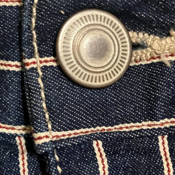 C Denim Est 1946 Blue Plaid Back Slit Skirt Size 20W - Picture 3 of 10